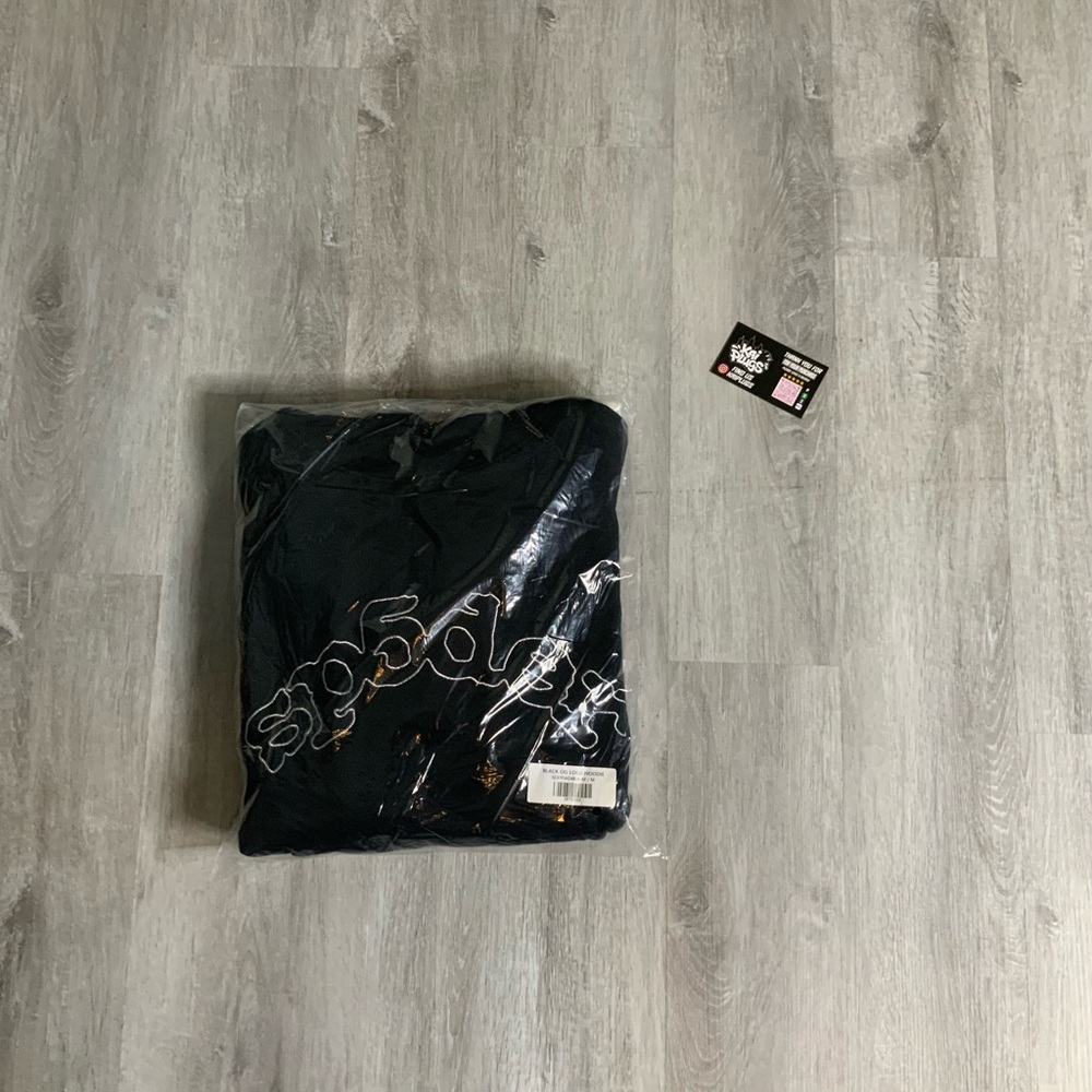 sp5der Black Pullover Hoodie with Arched Logo - Picture 2 of 7